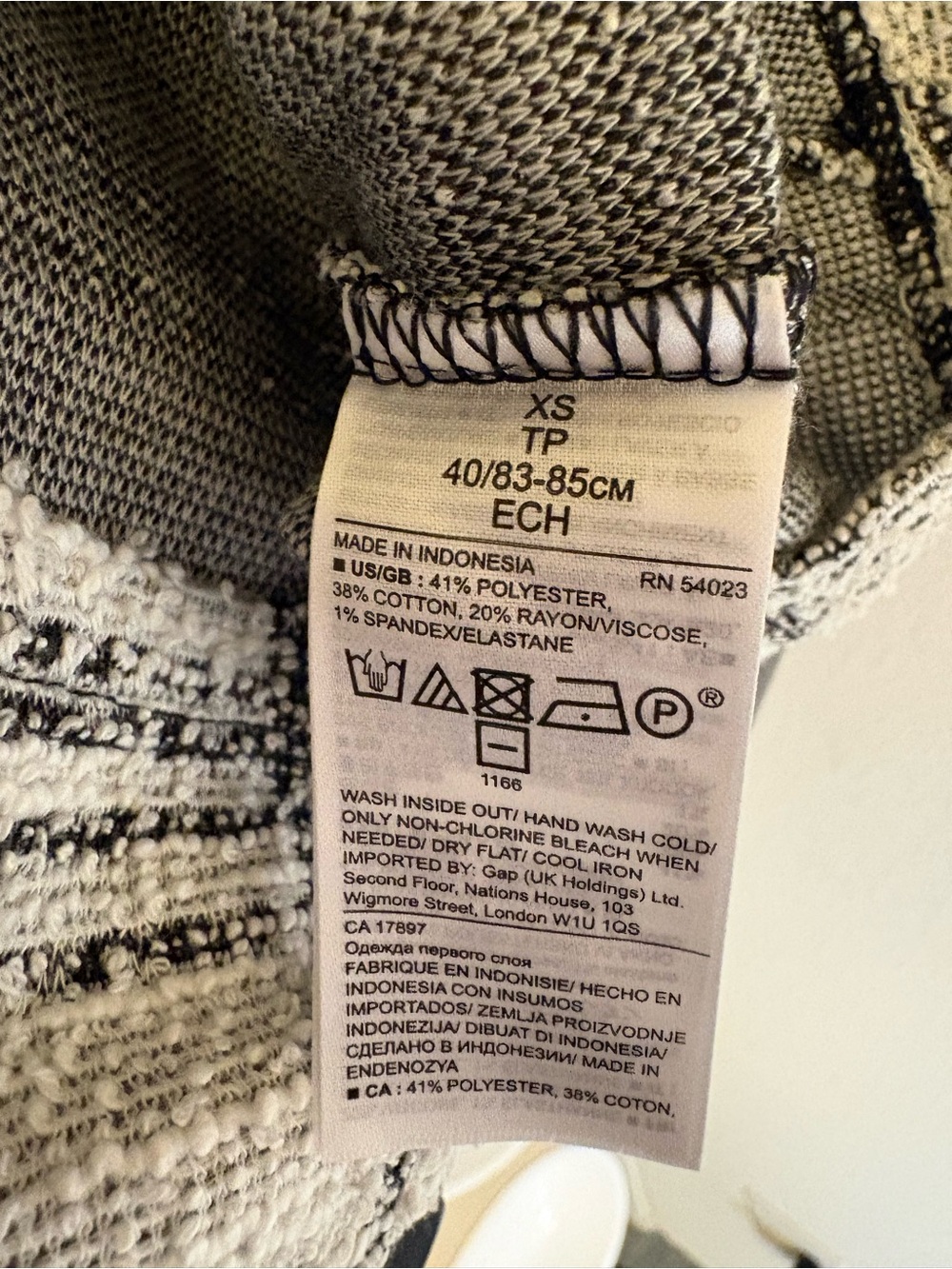 Banana Republic Black & White Windowpane Ruffle-Trim Midi Dress - Picture 5 of 5